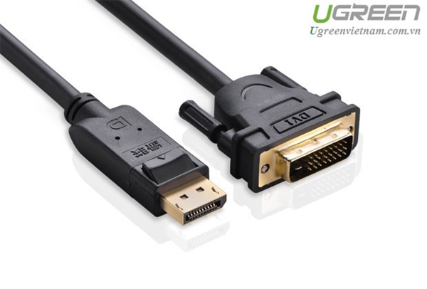 C&#225;p Displayport to DVI 24+1 D&#224;i 8m Ch&#237;nh H&#227;ng Ugreen DP103 (10224) GK