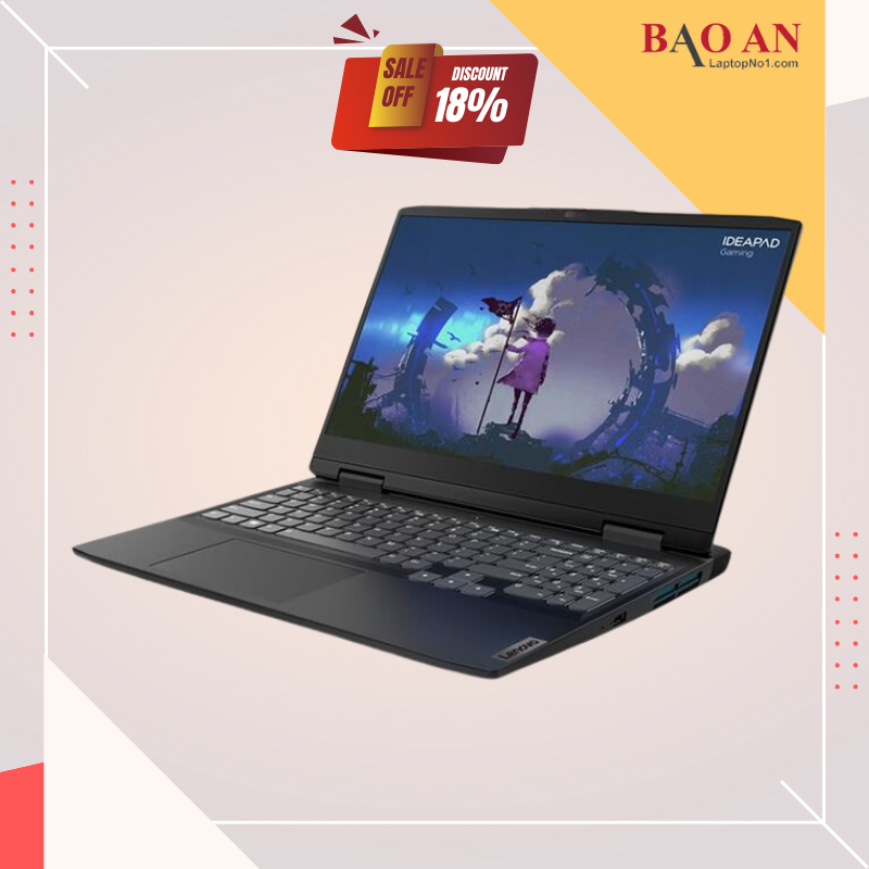 Lenovo IdeaPad Gaming 3 15IAH7 (82S90087VN) | Intel&#174; Alder Lake Core™ i7 _ 12700H | 16GB | 512GB SSD PCIe Gen 4 | GeForce RTX™ 3050 Ti 4GB with GDDR6 TGP 85W | 15.6 inch Full HD IPS 120Hz | Win 11 | LED KEY RGB | 0323D