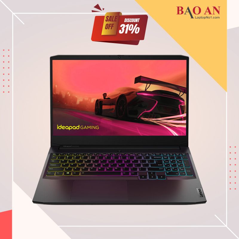 Lenovo IdeaPad Gaming 3 15ACH6 (82K201BBVN) | AMD Ryzen™ 5 5600H | 8GB | 512GB SSD PCIe | GeForce&#174; GTX1650 with 4GB GDDR6 | Win 11 | 15.6 inch Full HD IPS 120Hz | LEB KEY RGB | 0422F