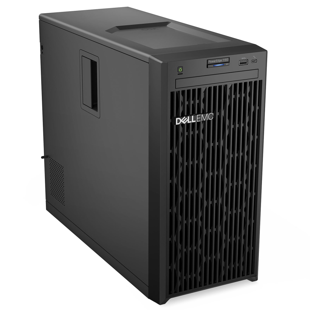 Server Dell PowerEdge T150( 71019655)| Intel Xeon E-2324G| 16GB DDR4 UDIMM| 2TB 7200 RPM SATA| 300W| No OS| Tower 4U|  823F