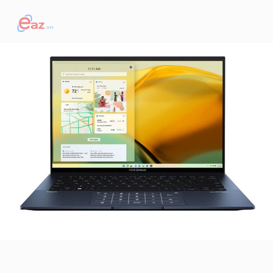 Laptop ASUS Zenbook 14 OLED UX3405MA-PP151W | Intel Core Ultra 5-125H | EVO | 16GB | 512GB SSD | Intel Arc Graphics | 14 Inch OLED (2880x1800) 120Hz | Win11 | Deep Blue | 1223