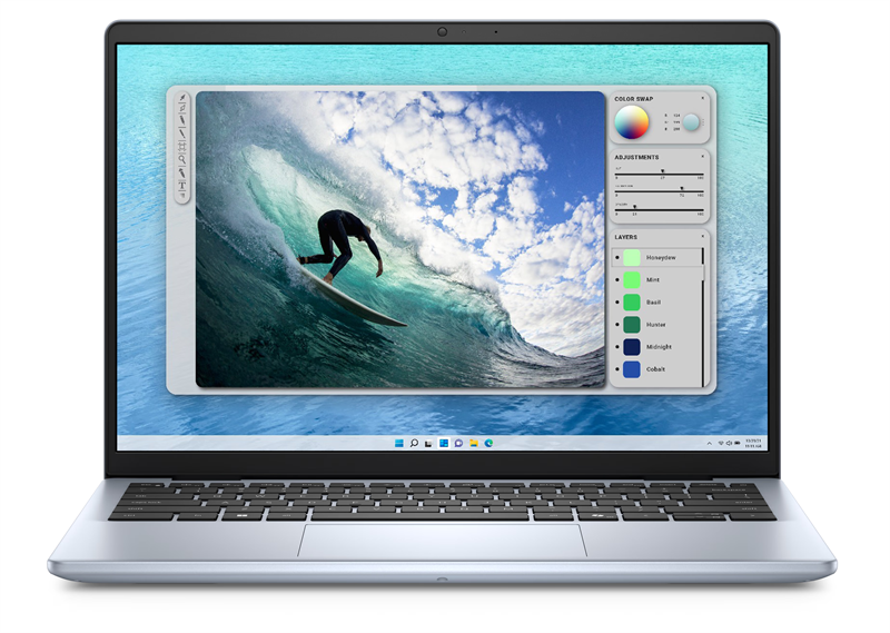 Laptop Dell Inspiron 5440 (71034770) | Core 7-150U| 16GB| 1TB SSD|  MX570A 2GB| 14&quot; 2.2K|  Win 11 Home+ OfficeHS21| Xanh|  0424F