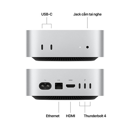 Mac mini M4 2024 10CPU 10GPU 16GB 256GB MU9D3SA/A - Chính hãng Apple Việt Nam | 0125