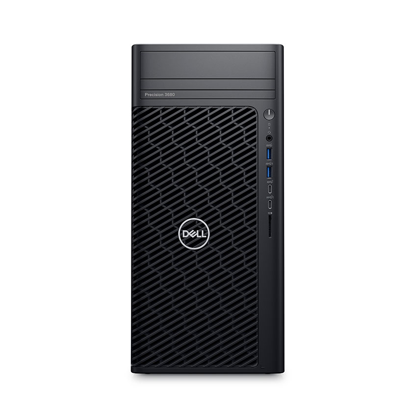 Máy tính trạm Workstation Dell Precision 3680 Tower (42PT3680D03) | Intel Core i7-14700 | 16GB (2x8) DDR5 | 256GB SSD_ 2TB HDD | VGA T400 4GB | KB_ M | 300W PSU | Ubuntu 22.04| 3Y WTY | 0325