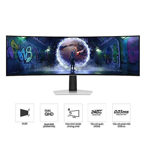 M&#224;n h&#236;nh Gaming SAMSUNG Odyssey OLED G9 G93SD LS49DG930SEXXV | 49 inch | OLED | DQHD | 240Hz | 0.03ms | Cong | 0425