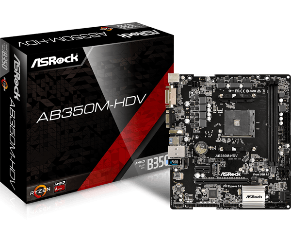 Mainboard Asrock AB350M-HDV Socket AM4 _518SP