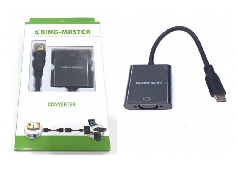 C&#193;P MINI HDMI -&gt; VGA KINGMASTER (KY-H 122B) 318HP