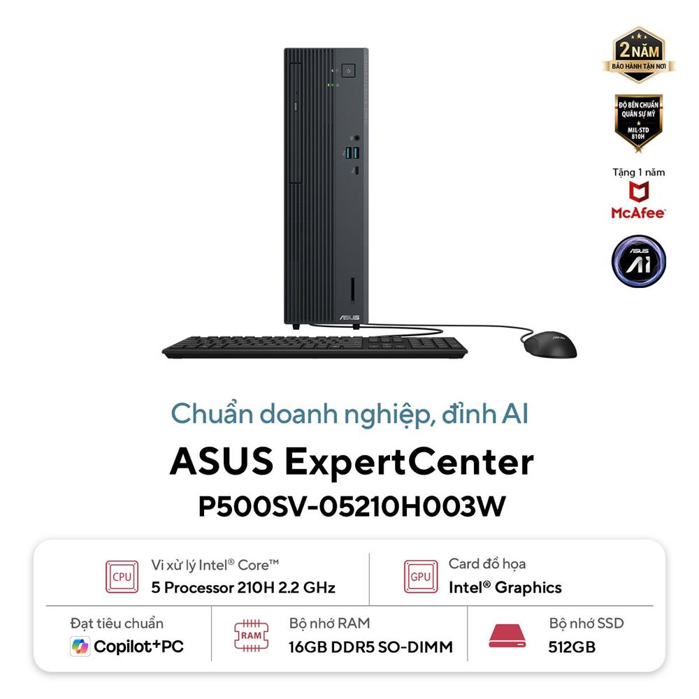 PC Asus P500SV-05210H003W | Core 5 210H | 16GB | 512GB SSD | Wifi + BT | Win 11  2Y | 0326